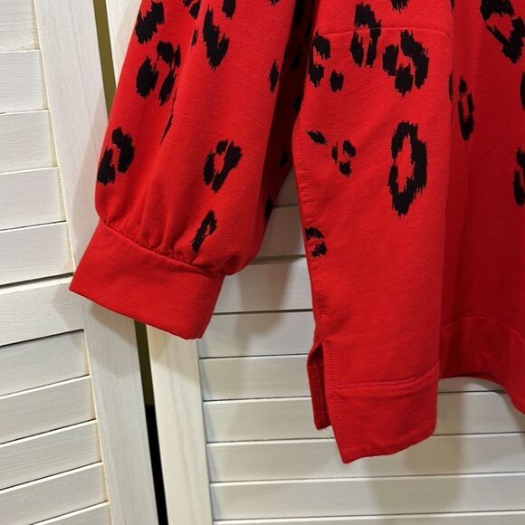 Chico's Zenergy Tunic Size 4 XXL (20) French Terry Leopard - Picture 7 of 16